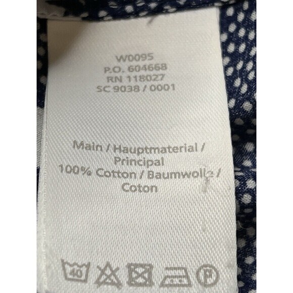 Boden Josie Tunic Top Coverup Polka Dot V-neck Vacation Women Medium Cotton Boho - Picture 8 of 9